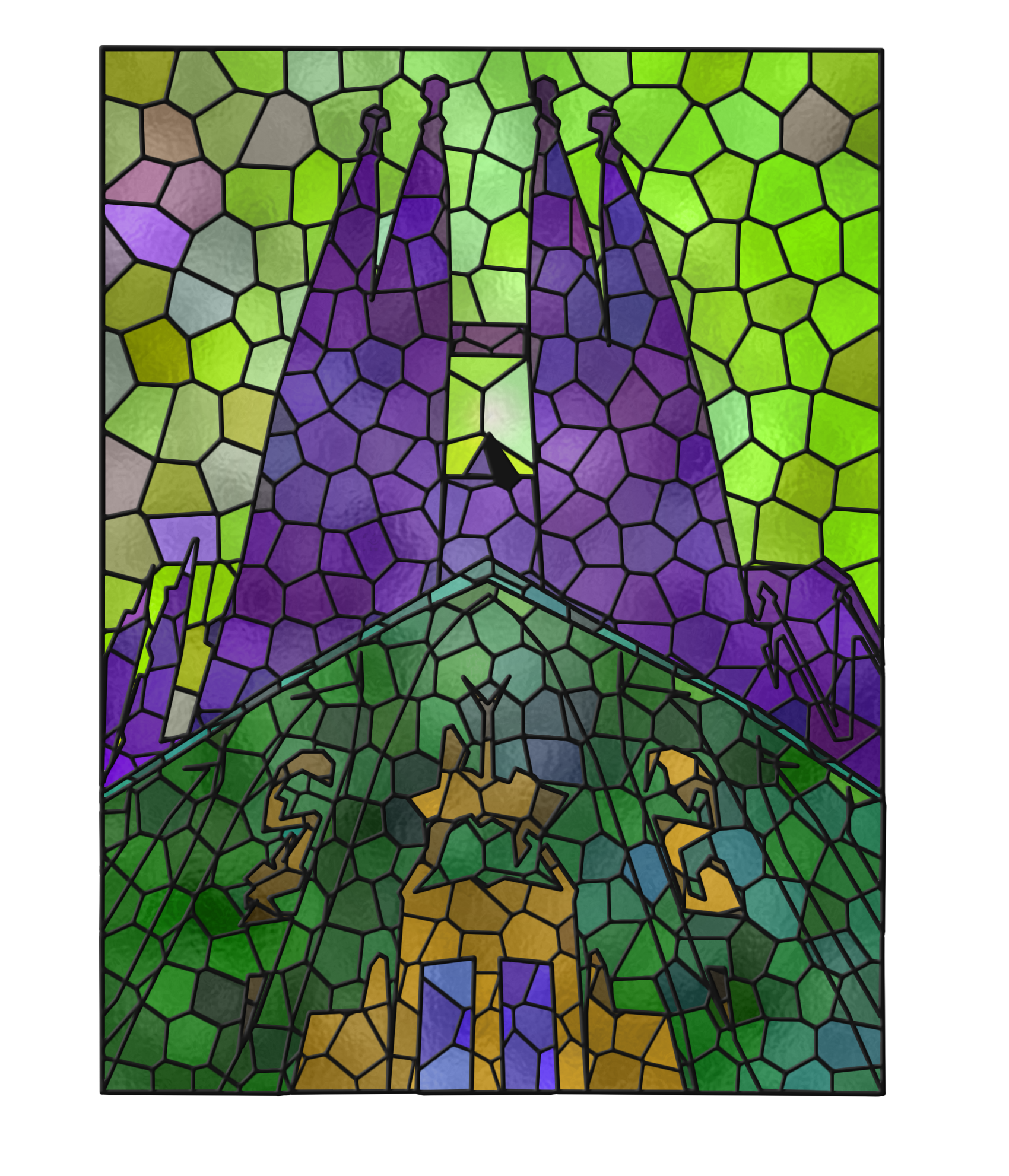 Week 2's Stained Glass Sagrada Familia, Spain